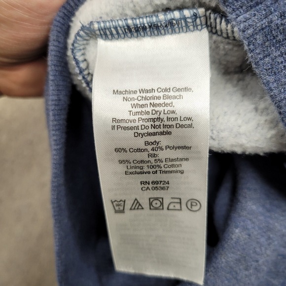 Columbia Jacket Mens Large Blue Full Zip Fleece Hooded Drawstring Outdoor Hiking - Picture 6 of 9